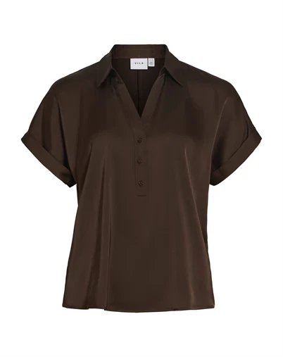 Vila - VIEnna Ravenna Bluse - Bean